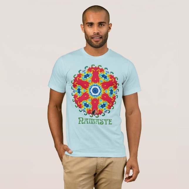 Pivitol Namaste Kalejdoskop T-Shirt (Hel framsida)