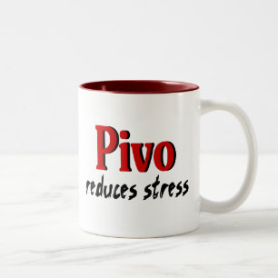 Pivo förminskar spänning Två-Tonad mugg