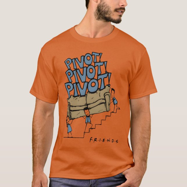 Pivot-pivot-vän manar kvinnovän t shirt (Framsida)