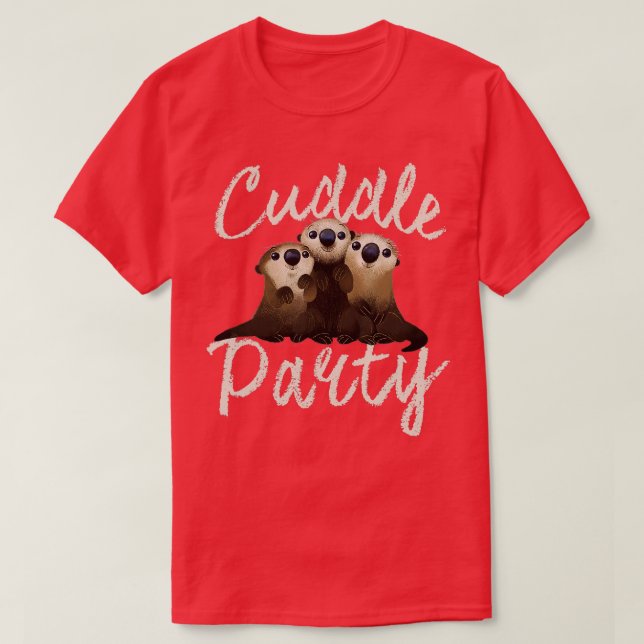 Pixar Finding Dory Cuddle Otters T Shirt (Design framsida)