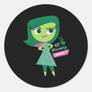Pixar Inside Out Ew No Ching St Patrick's Runt Klistermärke