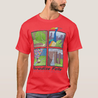 Pixar Up Paradise Falls Sommarlägret T Shirt