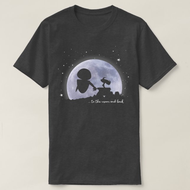 Pixar WallE Kväll till Måne och bak T Shirt (Design framsida)