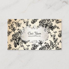 PixDezaps/Svart rosor/DIY-bakgrund Visitkort