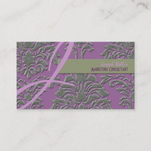 PixDezin Florentius damask/DIY-bakgrund Visitkort