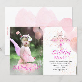 PixDezine ANY AGE, Ballerina Birthday Girl Inbjudningar