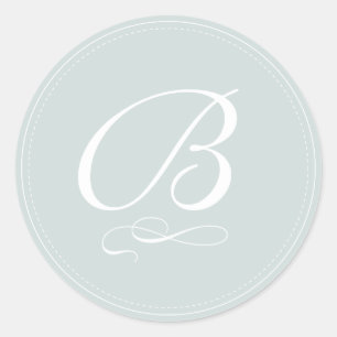 PixDezine DIY monogram+DIY färg/rulla Runt Klistermärke