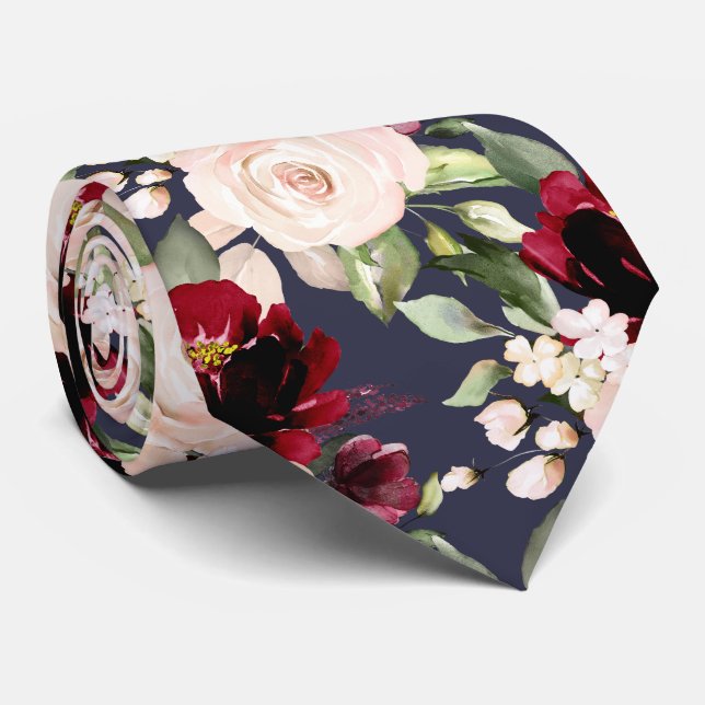 PixDezine H2 Flowers Burgundy  Ro Slips (Rullad)