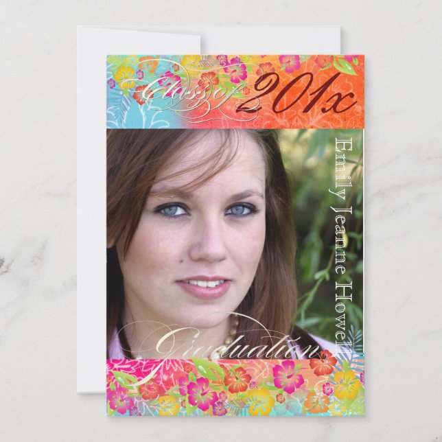 PixDezine Hawaiian Shaved Ice, 2011 Studenten Inbjudningar (Framsida)