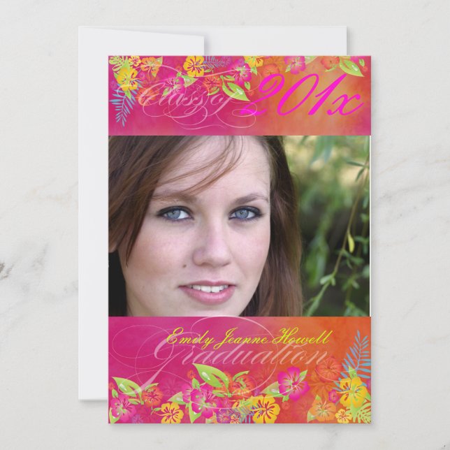 PixDezine Hawaiian Shaved Ice, 2011 Studenten Inbjudningar (Framsida)