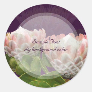 PixDezine maui kung protea/DIY-bakgrund färg Runt Klistermärke