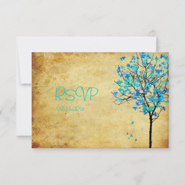 PixDezine osa viintage blue maple löv (Framsida)