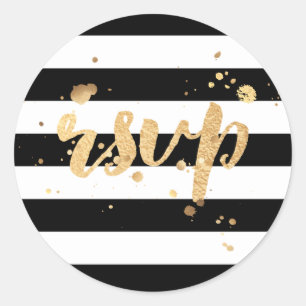 PixDezine rand/dazzled faux guld/osa Runt Klistermärke