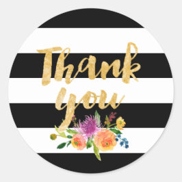 PixDezine vattencolor blommigt/rand Runt Klistermärke