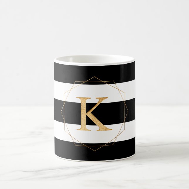 PIXDEZINER DIY MONOGRAM A-Z/DIY FÄRG RAND KAFFEMUGG (Center)