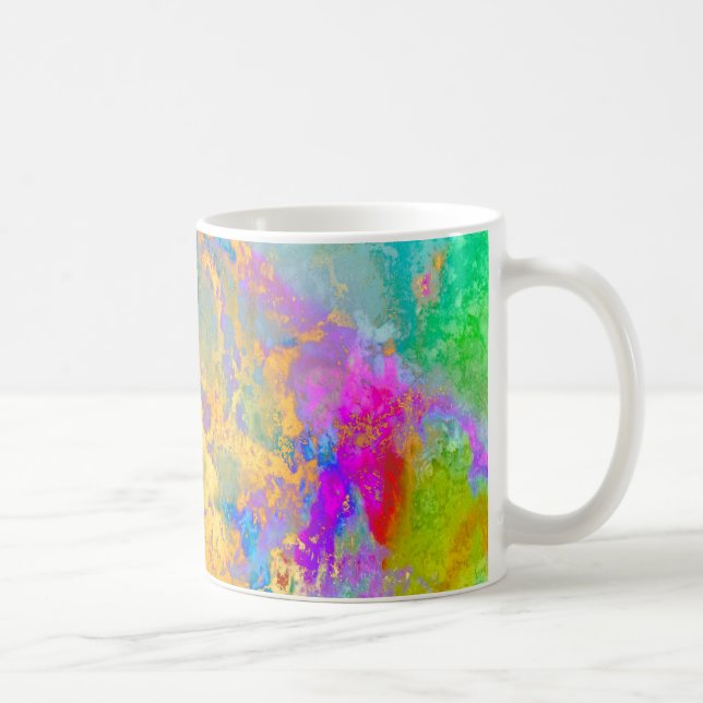 PIXDEZINER GALAXY ABSTRAKT, FET FÄRGER KAFFEMUGG (Höger)