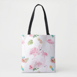 PIXDEZINER ROSA FLAMINGOS FOR BABY TYGKASSE