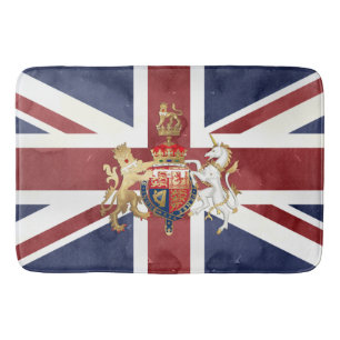 PIXDEZINER VATTENKOLOR UNION JACK OCH INSIGNIA BADRUMSMATTA