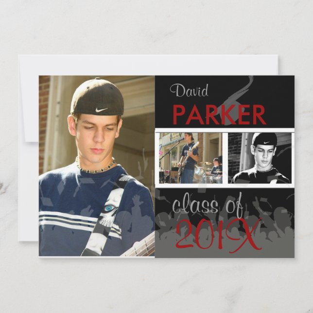 PixDezines 2011 Examen/Foto/Mössa+Kappa Inbjudningar (Framsida)