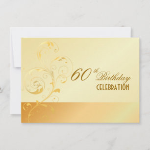 PixDezines 60 födelsedag/filigree/DIY din händelse Inbjudningar