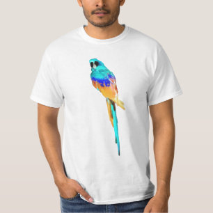 PixDezines akvarell ara/blå T-shirt