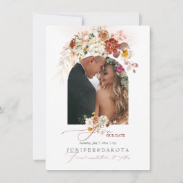 PixDezines akvarell hösträdgård blommor Spara Datumet