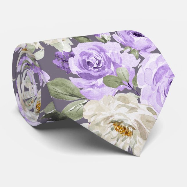 PixDezines akvarell lila rosa rosor Slips (Rullad)