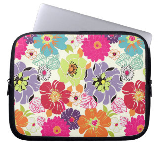 PixDezines Alegre Retro-Blommigt, DIY-bakgrund Laptop Fodral