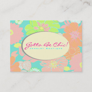 PixDezines Alegre Retro-Blommigt, Pastel/DIY färg! Visitkort