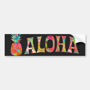PixDezines Aloha Ananas Bildekal