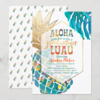 PixDezines Aloha Ananas/Ljusblå/Studentfirande Lua