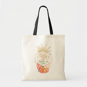 PixDezines Aloha Hawaiianska Pineapple Tygkasse