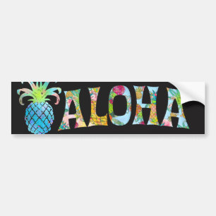 PixDezines Aloha Pineapple Bildekal