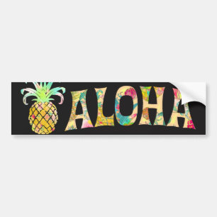 PixDezines Aloha Pineapple Bildekal