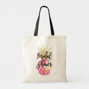 PixDezines Aloha Pineapple+Faux Guld Tygkasse