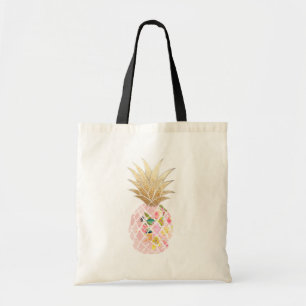 PixDezines Aloha Pineapple+Faux Guld Tygkasse