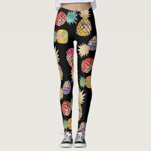 PixDezines Aloha PineApples/DIY Bckgrand Färg Leggings