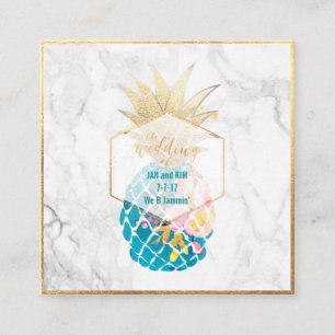 PixDezines Aloha Pineapples/Guld/Marble/Djurutrymm Tilläggskort