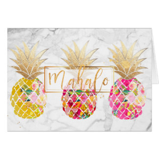 PixDezines Aloha Pineapples/Mahalo OBS Kort