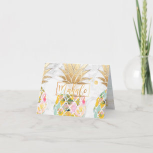 PixDezines Aloha Pineapples/Mahalo Tack Kort