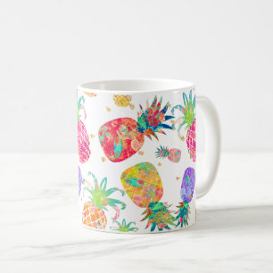 PixDezines Aloha Pineapples Mönster Kaffemugg