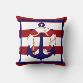 PixDezines-ankare/färger/nautisk Kudde