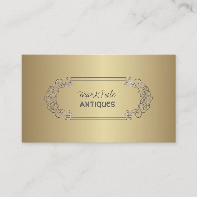 PixDezines antique scrollss/diy färg Visitkort (Framsida)