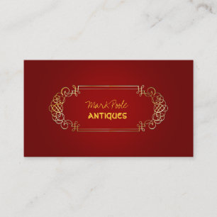 PixDezines antique scrollss/diy färg Visitkort