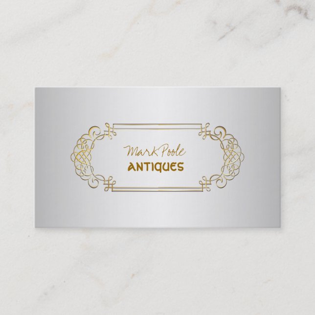 PixDezines antique scrollss/diy färg Visitkort (Framsida)