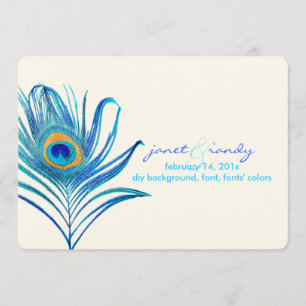 PixDezines aqua fredsock/DIY färg Inbjudningar