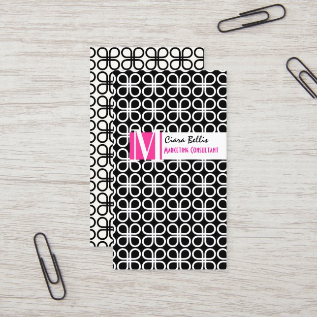 PixDezines återför klöver/diy färg i en snap... Visitkort (Fram/Back In Situ)