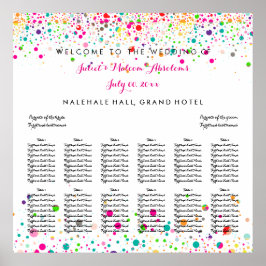 PixDezines-avgränsat regnbåge/sittande diagram Poster