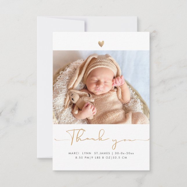 PixDezines Baby Shower-Tack + Meddelande (Framsida)