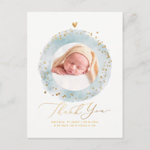 PixDezines Baby Shower Tack Watercolor Ram Vykort